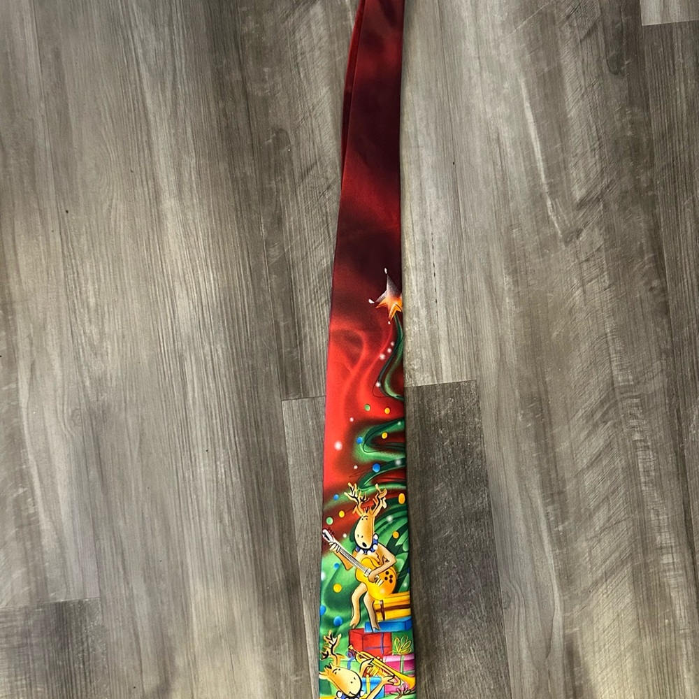 J Garcia  Dracula Claus Collection Sixty Necktie with Christmas Cartoon Design